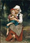 Breton Brother and Sister by William Bouguereau